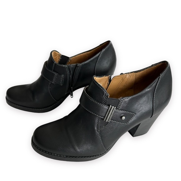 Natural Soul Shoes Natural Soul All Thru Comfort Ankle Bootie Heel